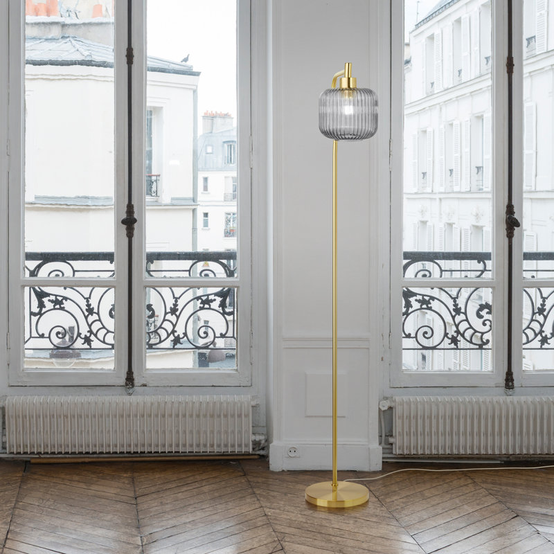 Lampe sur pied arquée 63 po Jacobson, Fumée