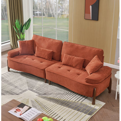 Luxurious High-Quality Fabric Sofa with Enhanced Sponge Cushion, Perfect for Comfort and Style in Any Living Space.