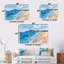 Bleu et blanc, plage italienne, Escape III - ensemble d'art mural plage-1008228026-1008227983