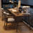 Light chestnut color Rectangular Solid Wood Executive Desk with drawers desk-1084316341