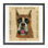 "Fun Boxer Pet", art mural encadré flottant par Nancy Overton
