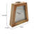 Lizzy Tapered Table Clock, Nickel-Tone Dial, Solid Mango Wood Frame 11 Inch