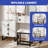 Makeup Vanity Drawers with LED Lighted Mirror, One Set Stool, and USB Power Outlets-1023598997