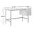 Dakota Solid Wood Iron Writing Desk