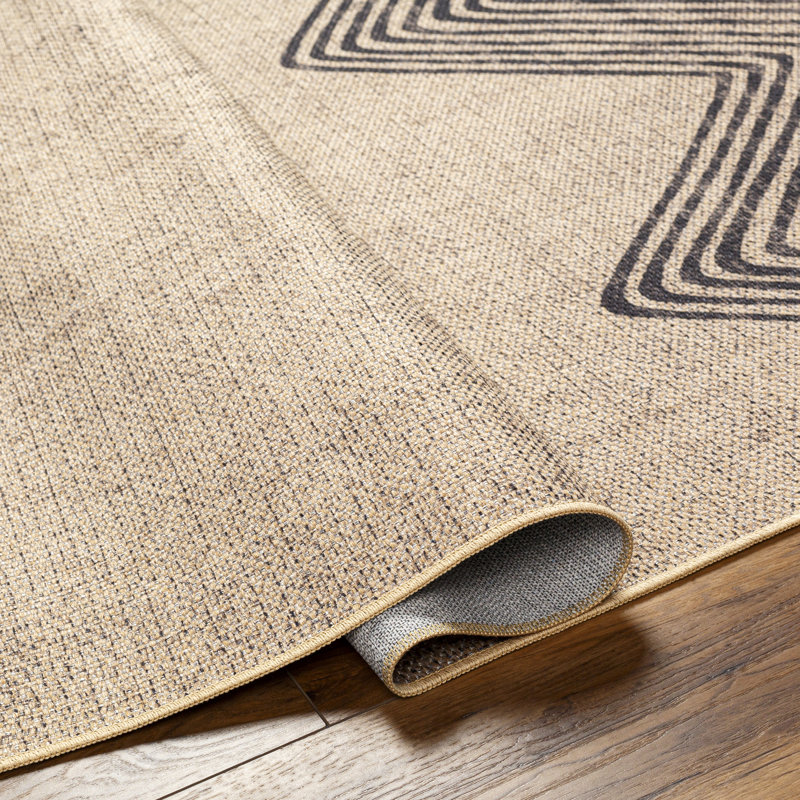 Leni Machine Washable Area Rug, Rectangle 5' x 8'
