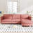 4 - Seat L Shaped Couch Of 107.8'' Size, Movable , Side Pockets On Arm, Red Modern Fabric For Living Room, Apartment, Office, Breathable Skin Material, Pocket Spring Cushions, Structure, 800 Pound-110422980-110422979