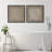 " Brown Minimalist Line Patterns On Textured Background Modern Art Nordic " 2 - Pieces-101463313-101463309