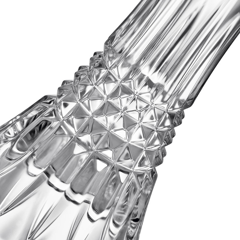 Lismore Diamond Candlestick, 7" H x 3.3" W x 3.3" D