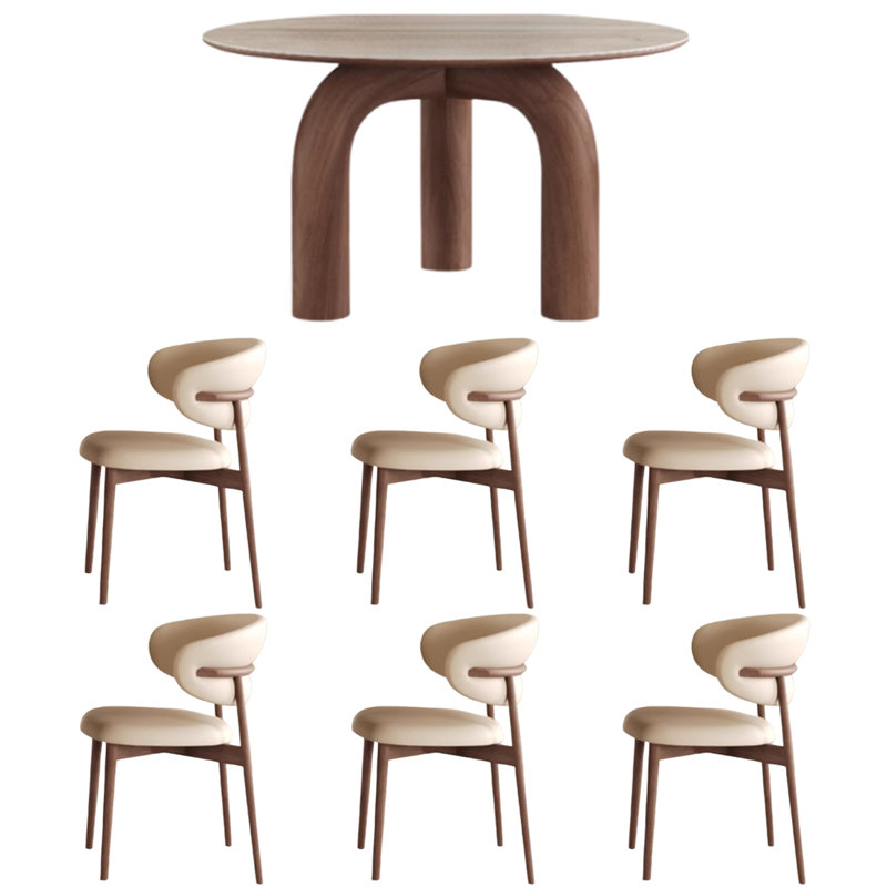 Excellente table et chaise de salle à manger confortable, H 29,5 po x L 47,2 po x l 47,2 po
