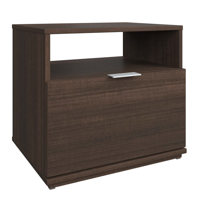 Montes Collection Nightstand (1) – Easy Assembly, Walnut