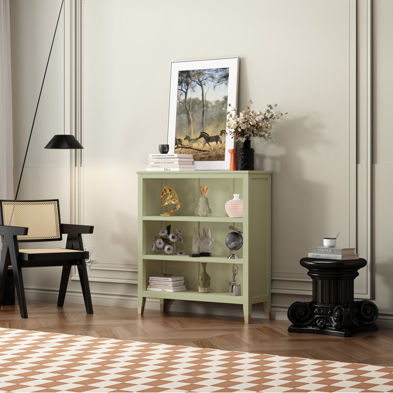 Bookcase, Teal, (3 Shelves) 38" H x 35" W x 12" D