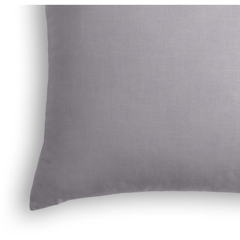 Housse de coussin carrée, 24 po x 24 po, Gris mauve, Duvet