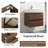 Wall-Mounted Bathroom Vanity With Resin Sink-615807561