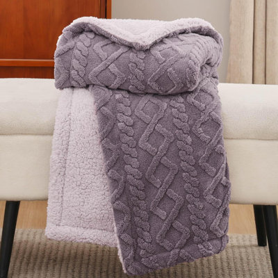 Sherpa Throw Blanket-3D Stylish Design Super Soft Fuzzy Cozy Warm Blanket Thick Plush Fluffy Furry Blankets For Teen Girls Women Couch Bed Sofa Chair Men Boys Gift