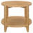 Isbell Maple Brown Round Solid Wood Side End Table