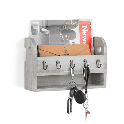 Chattooga Solid + Manufactured Wood Wall Organizer