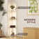 163.5cm Veneered LED Column Floor Lamp