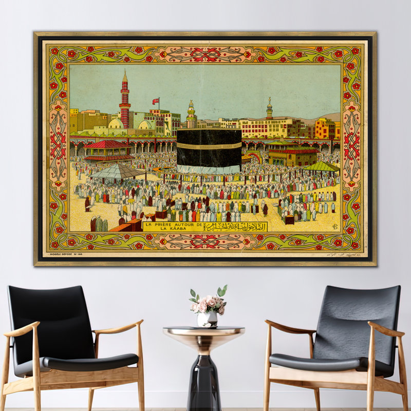 Print on Canvas, Gold, Framed Print without Mat, 20 cm H x 30 cm W