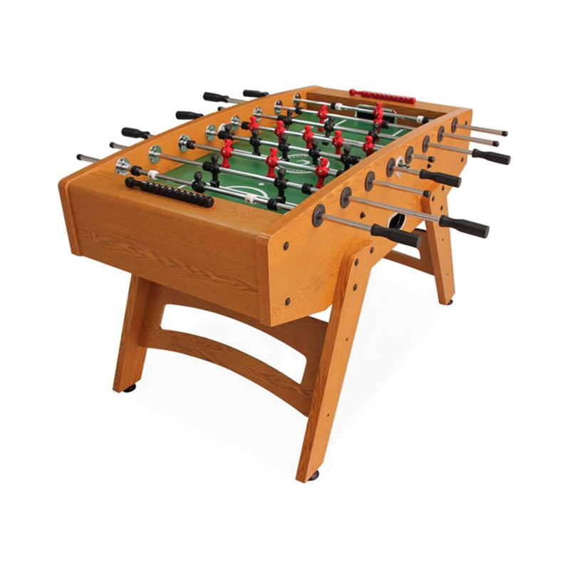 Table de soccer rectangulaire orange en bois manufacturé + métal