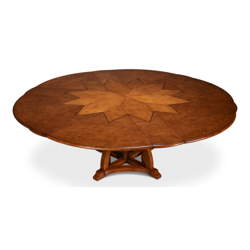Austin Round Solid Wood Dining Table, 30"H x 55"L x 55"W