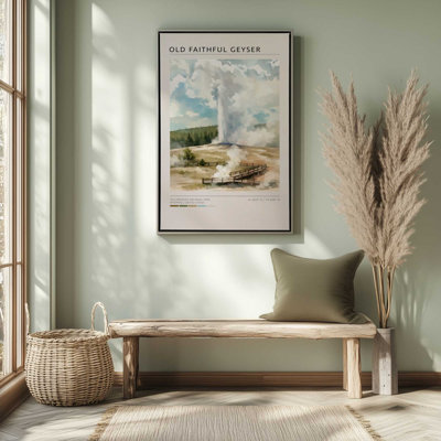 «Old Faithful Geyser», reproduction d'art sur toile