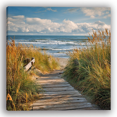 Dune Walk - Soft Coastal Boardwalk Canvas