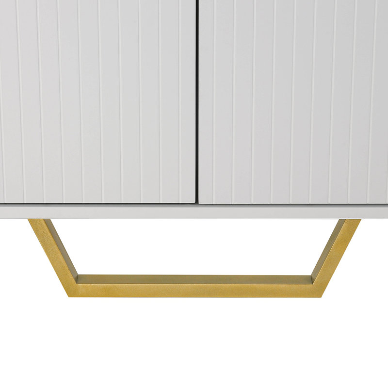 Buffet moderne à quatre portes Kurosh, Blanc