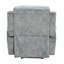 Fauteuil inclinable capitonné gris argenté Delaware