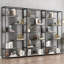 Étagère de rangement de luxe à plusieurs niveaux, présentoir à cosmétiques et armoire de présentation de bureau-130131094-130131096