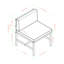 Chaise de patio avec coussins-742414249-766290613