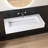 47'' Wall Mounted Bathroom Sink Solid Surface Bathroom Vessel Sinks