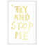Try and Stop Me 1 Piece Single Picture Frame Wall Art-488359282