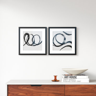 " Gestural Marks III " 2 - Pieces