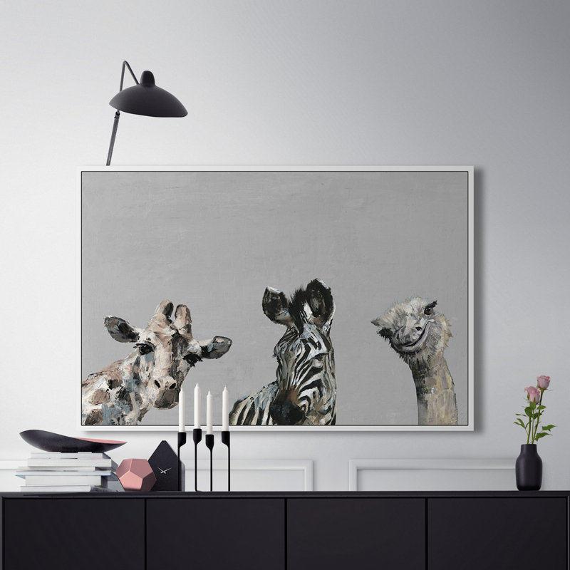 «The Head Turners In Grey», reproduction sur toile encadrée, H 30 po x l 45 po x P 1,5 po