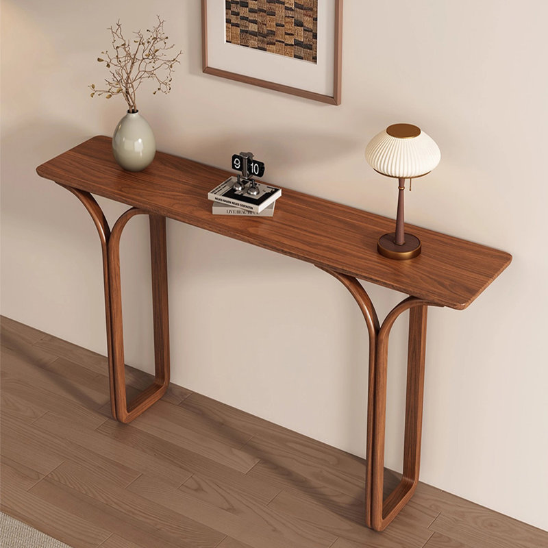 Modern style full solid wood console table., 35.4" H x 62.9" W x 14" D