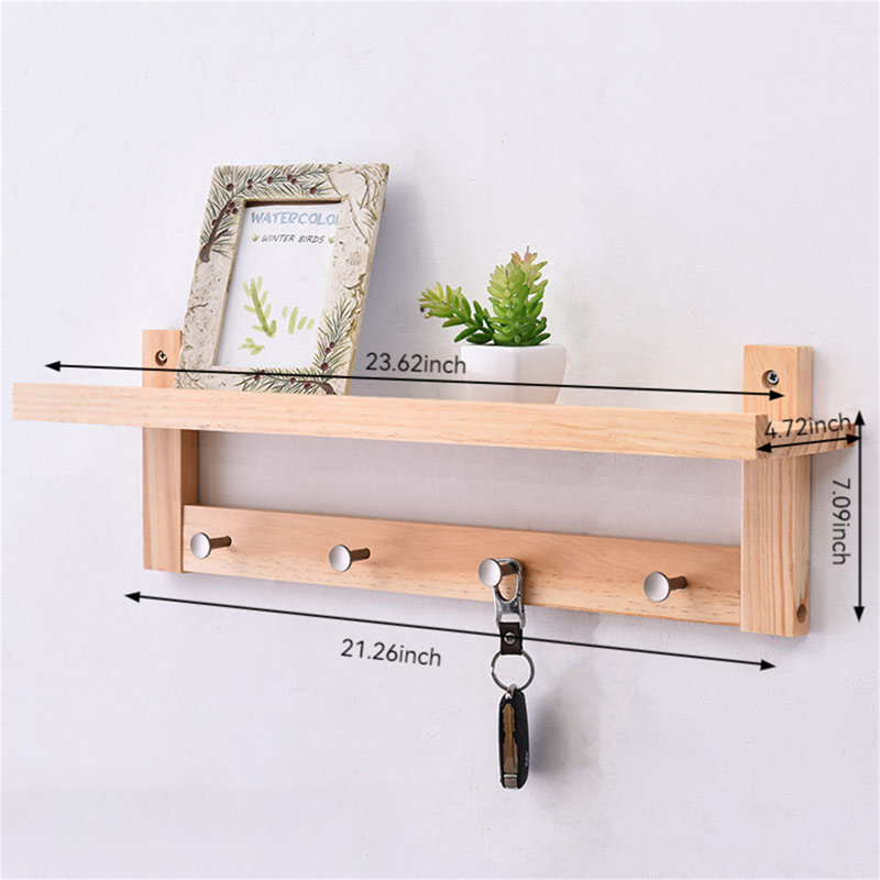 Freestanding 4 - Hook Wall Mounted Coat Rack