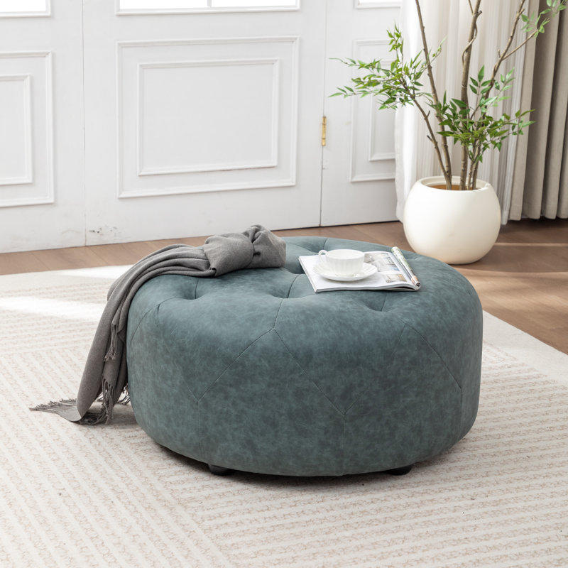 Repose-pieds Castanedo, Polyester - bleu rétro