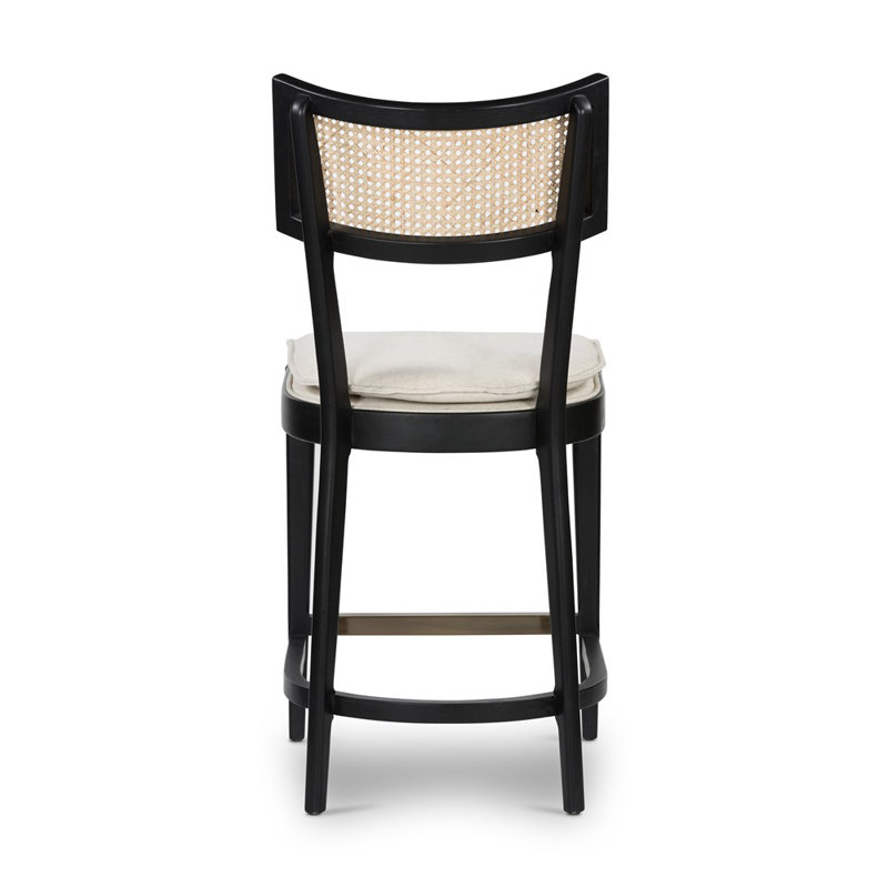 Britt Counter & Bar Stool, Cream, Counter Stool (26" Seat Height), Black