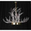Lustre en corne de bois de lucite clair nickel poli clair-90566122-90566131-130734761