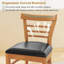  Ensemble de 4 chaises de cuisine rembourrées avec pieds en bois d'hévéa Modern-2003479224-2003479226