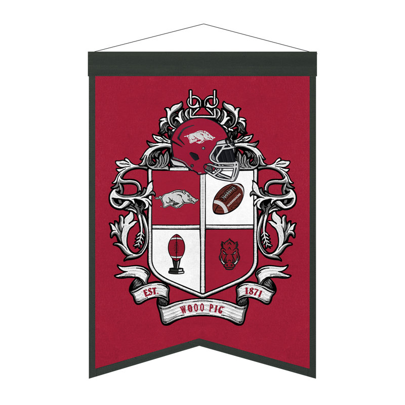 Décoration murale NCTA Arkansas Razorbacks Crest | 15 x 22 po