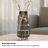 Obsidian Mist 11" Modern Black Glass Vase-1920637505