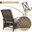 Chaise de patio inclinable avec coussins-2002121057