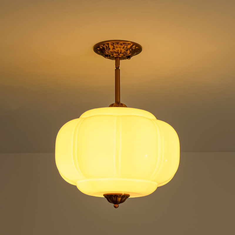 Glass Semi Flush Mount