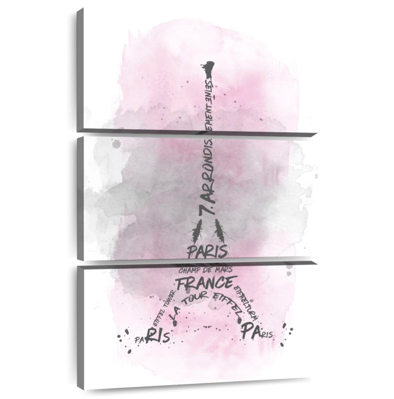 Lilie Tour Eiffel en rose, H 32 po x l 20 po