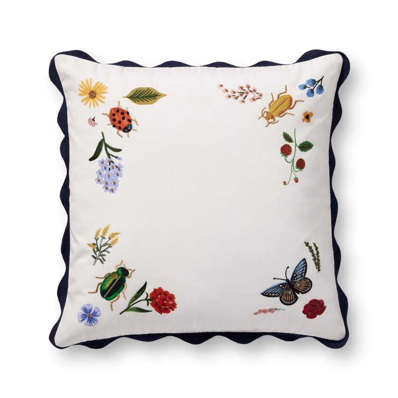 Rifle Paper Co. x Loloi Curio Pillow, Pillow Cover Only - No Inser