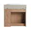 Ensemble de meuble-lavabo mural 24 po avec lavabo en céramique Amanda