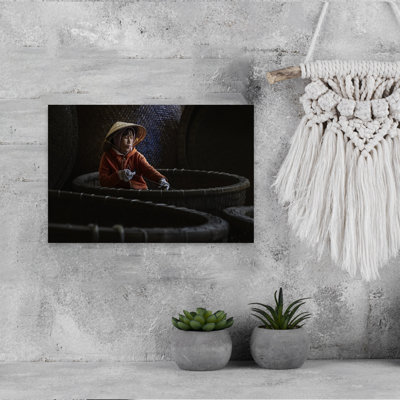 Vietnamese Artisan Weaving Serene Traditional Wall Art
