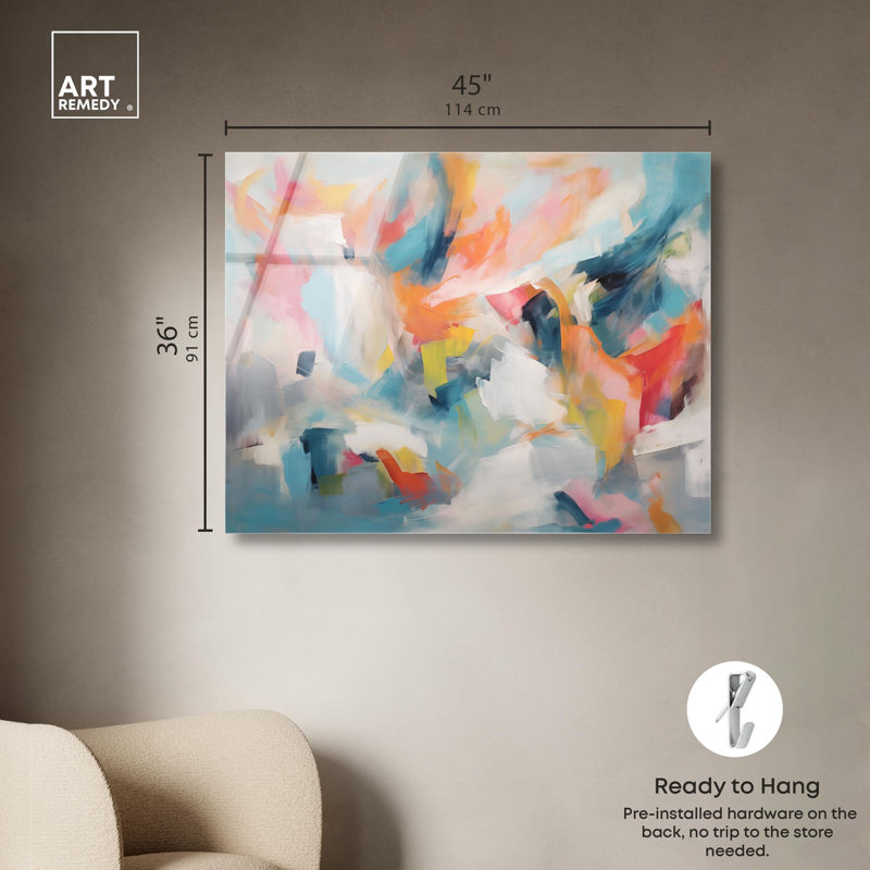 «Radiant Dusk I», reproduction sur acrylique par Art Remedy, H 36 po x l 45 po