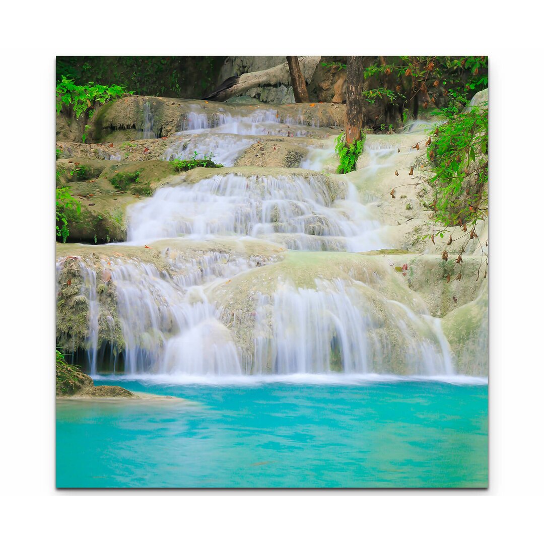 Leinwandbild Erawan - Wasserfall Nationalpark Thailand